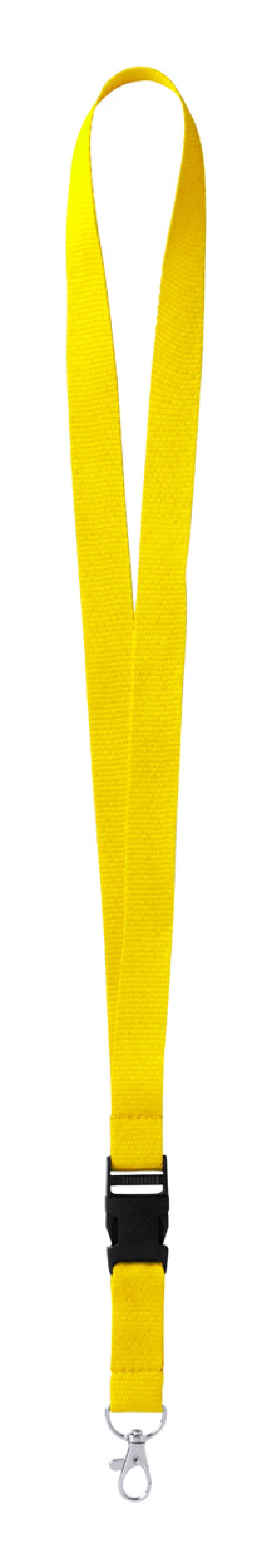 Kunel lanyard, žlutá