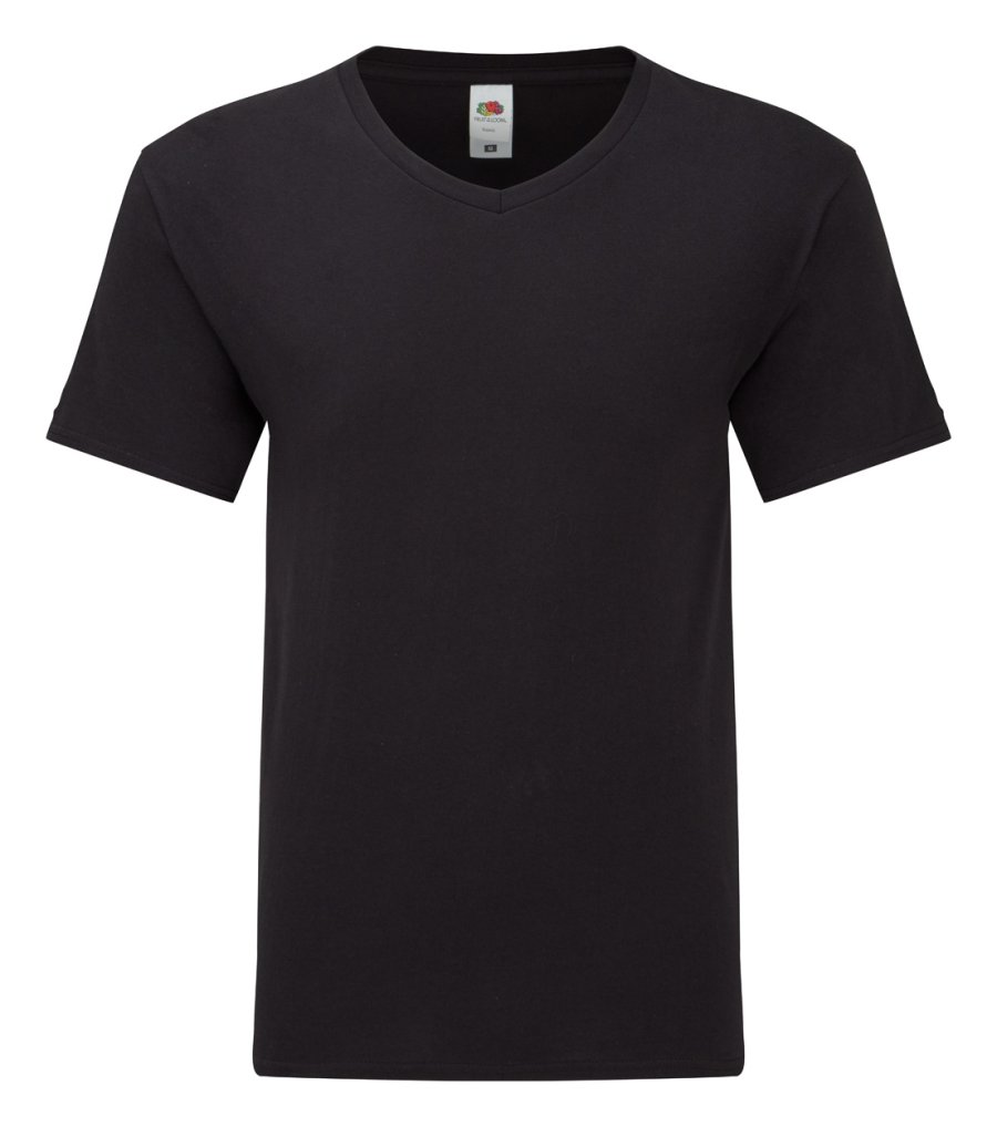 Iconic V-Neck tričko, černá