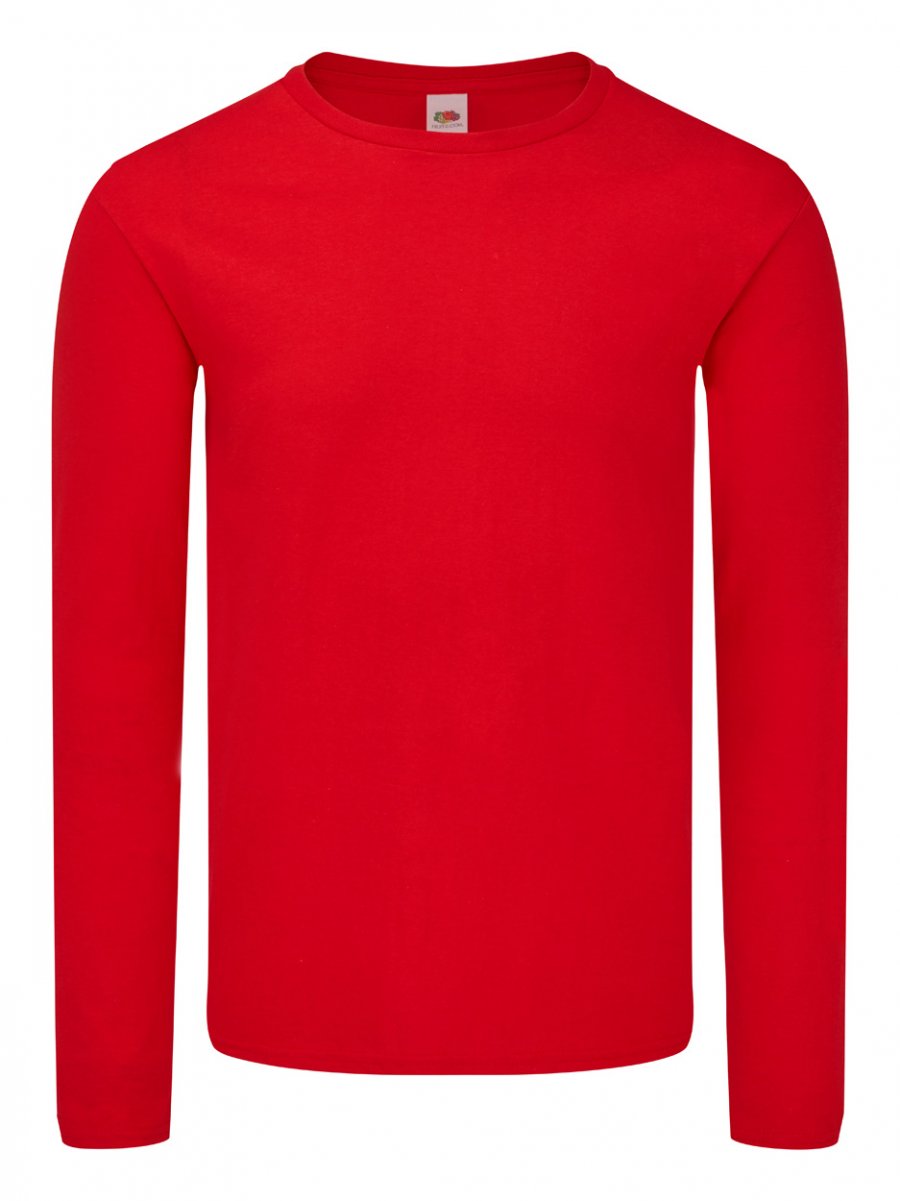 "Iconic Long Sleeve" tričko s dlouhým rukávem, červená
