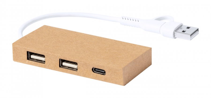 Hasgar USB hub, přírodní