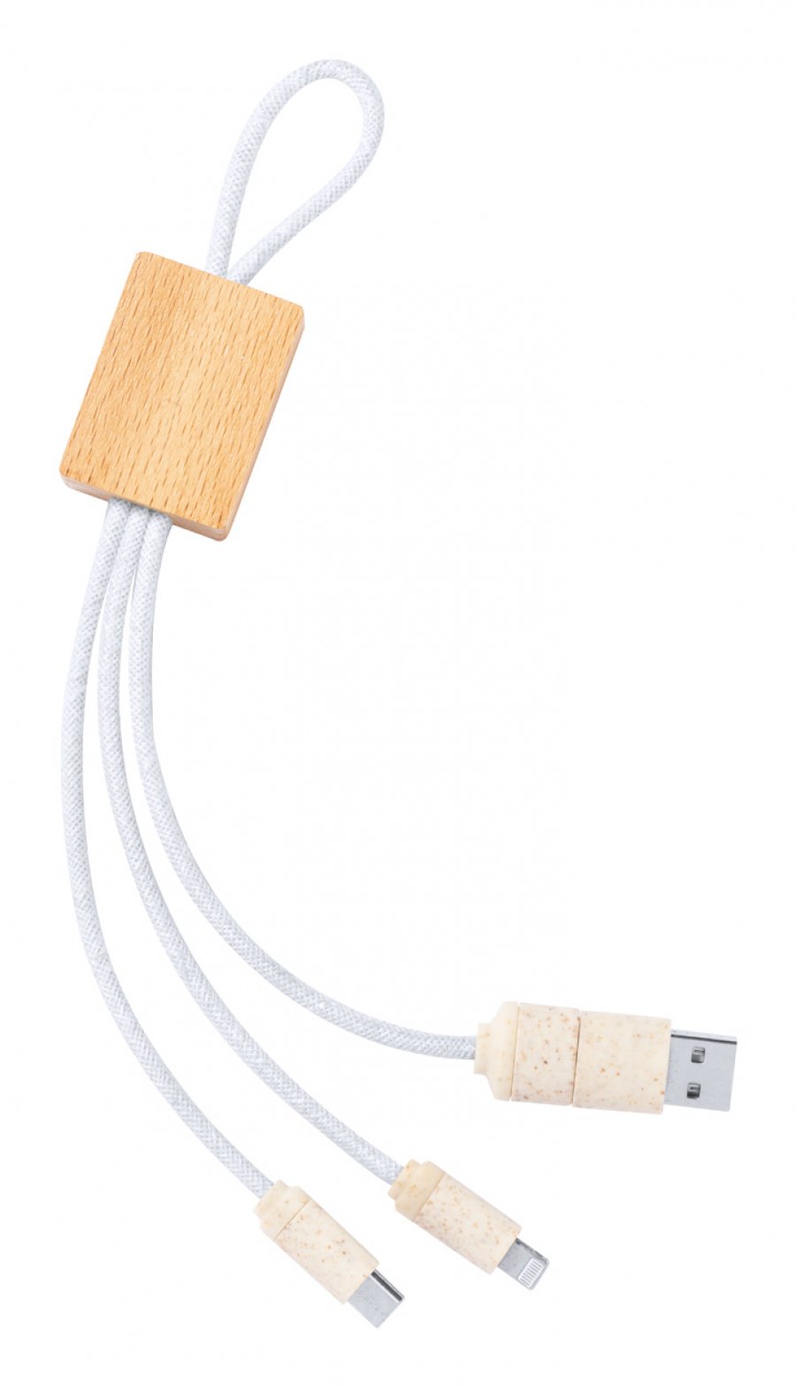 Nuskir USB nabíjecí kabel, přírodní