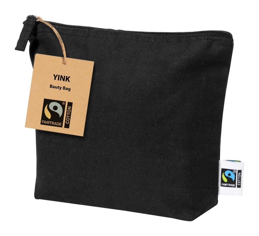 Yink Fairtrade kosmetická taštička, černá