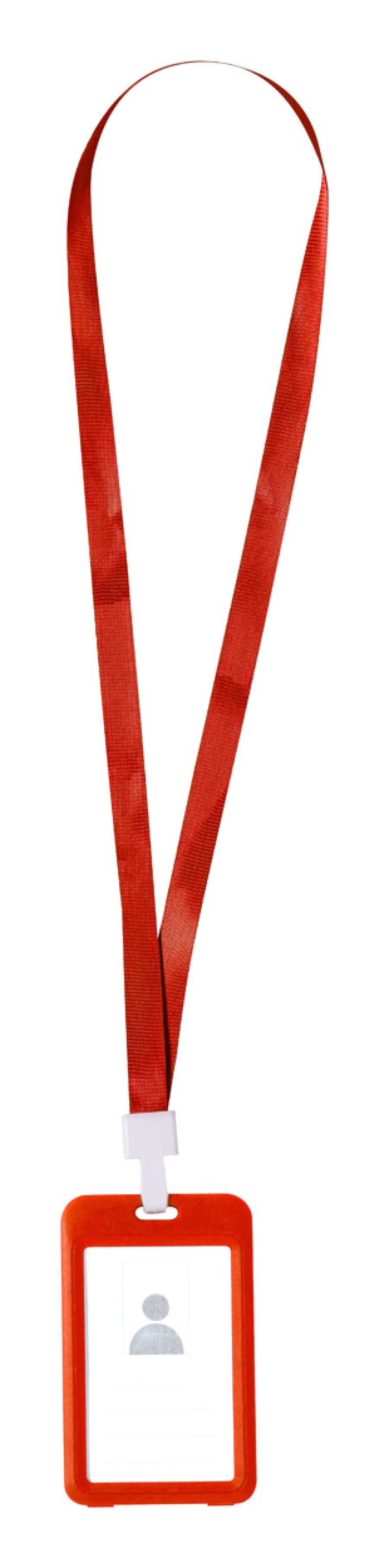 Fleck lanyard, červená