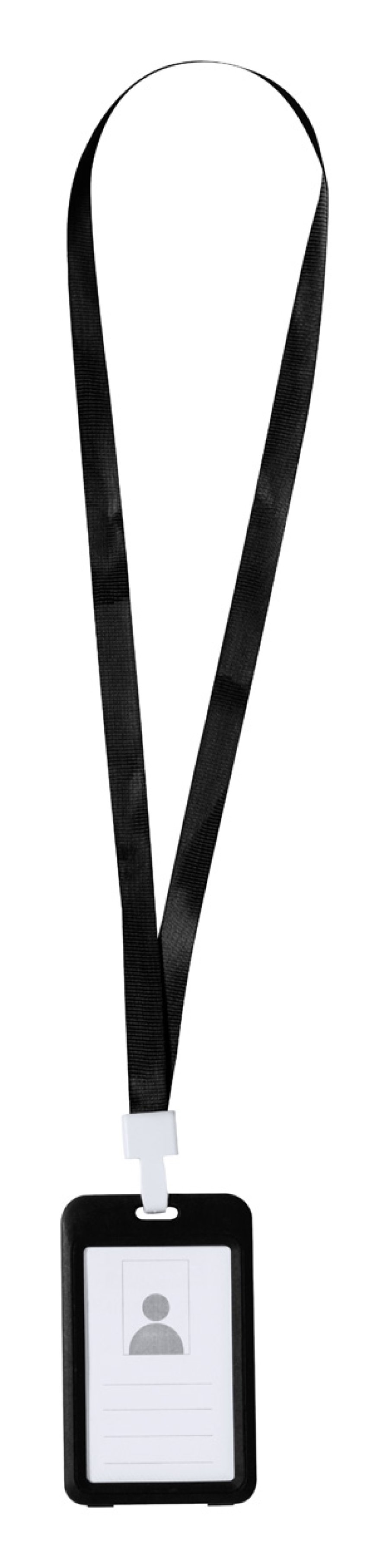 Fleck lanyard, černá