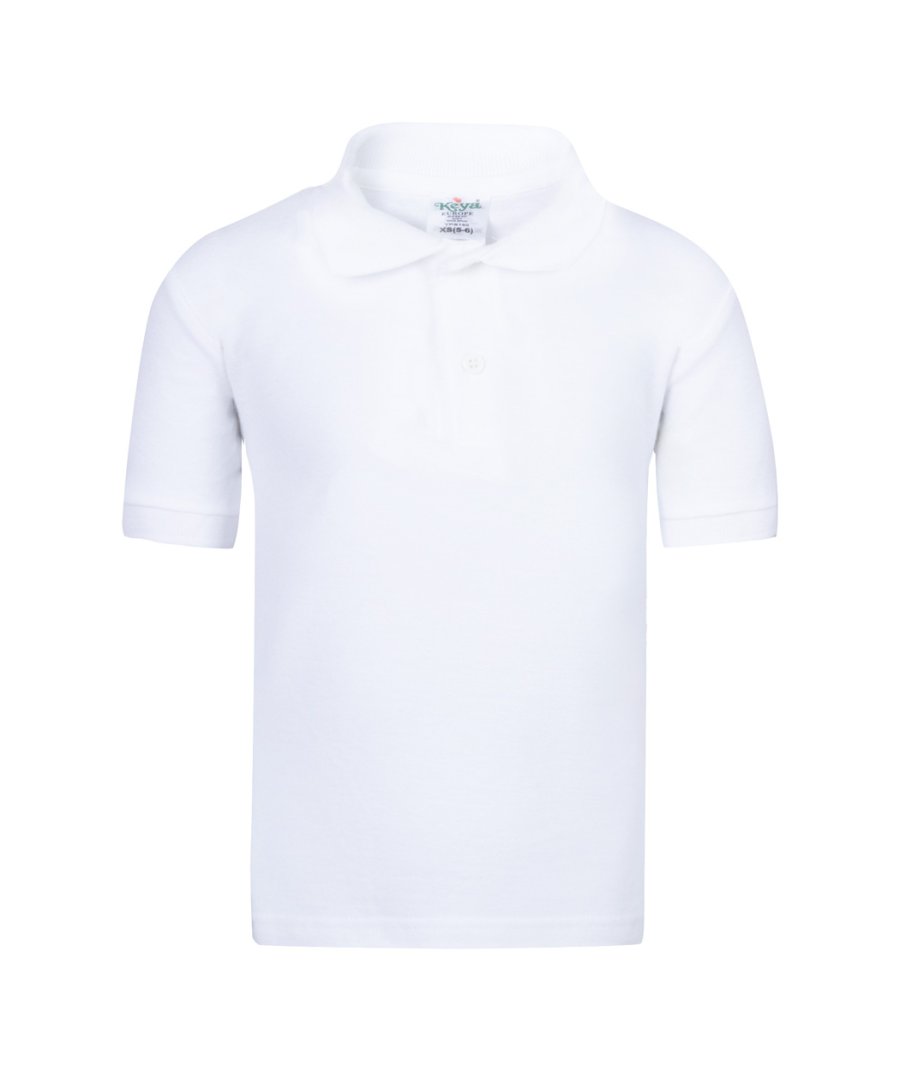 Keya YPS180 kids polo shirt, bílá