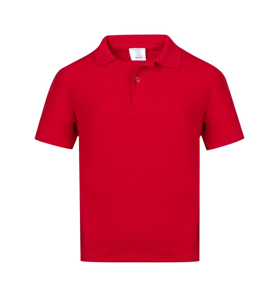 Keya YPS180 kids polo shirt, červená