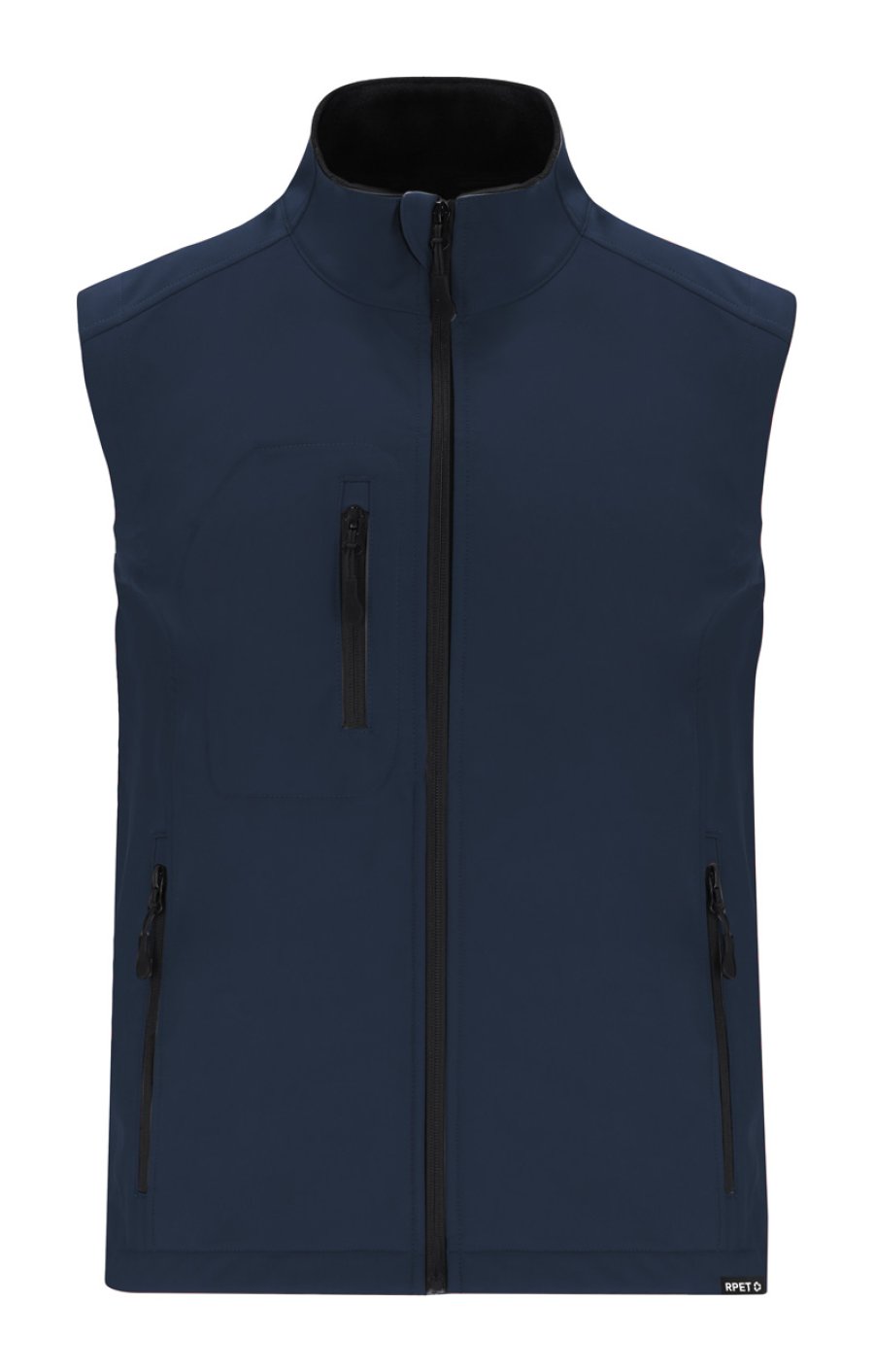 Handricks RPET softshellová bodywarmer vesta, tmavě modrá