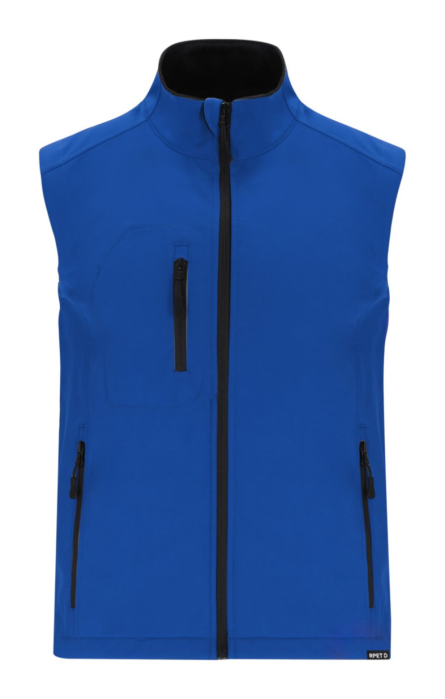 Handricks RPET softshellová bodywarmer vesta, modrá