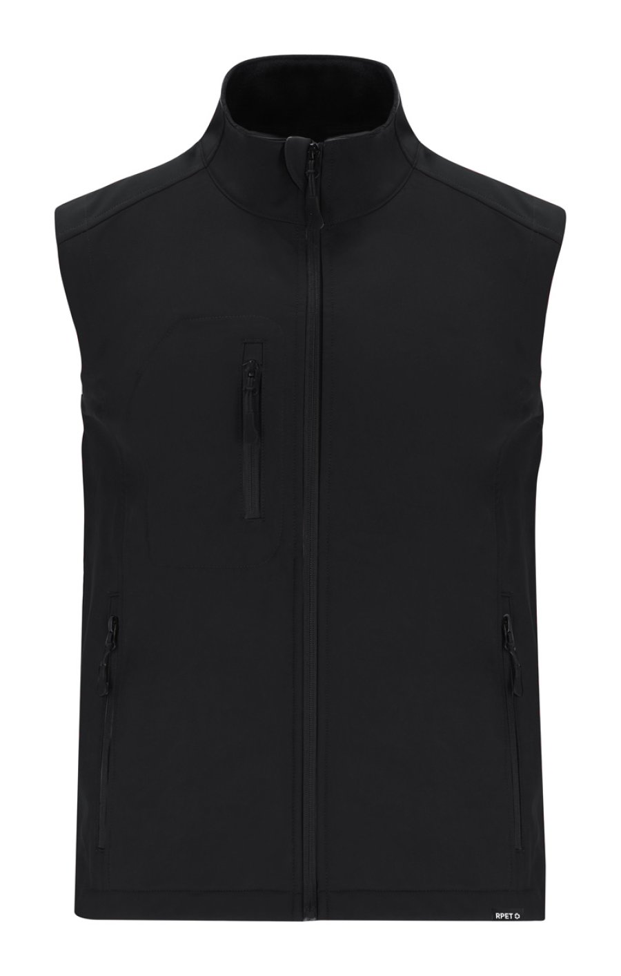 Handricks RPET softshellová bodywarmer vesta, černá