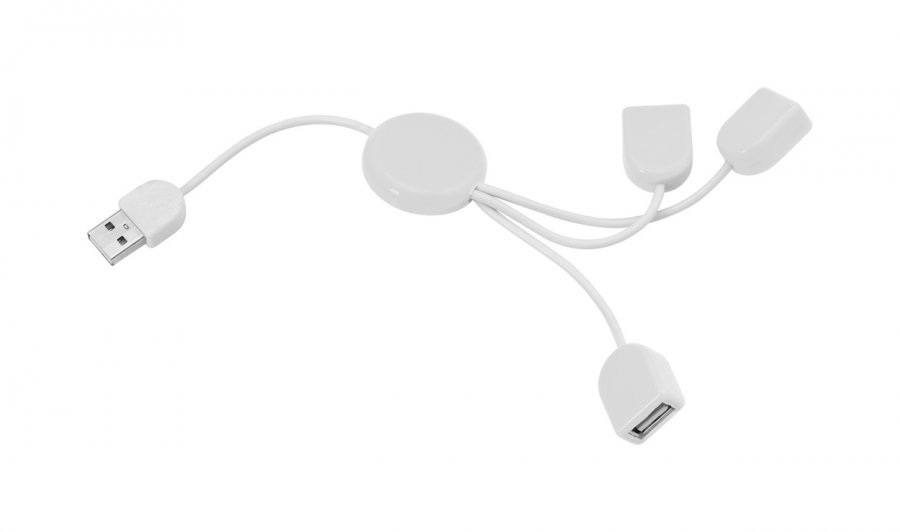 "POD"  USB hub, bílá