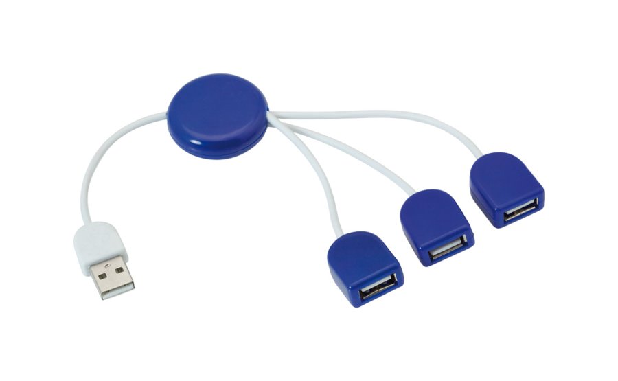 POD USB hub, modrá