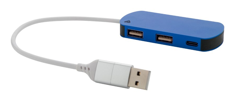 Raluhub USB hub, modrá