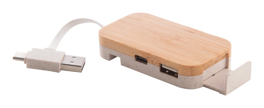 Holbaru USB hub, přírodní