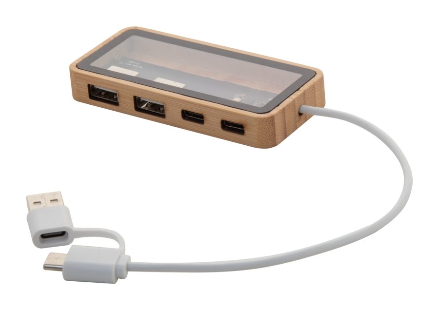 SeeHub průhledný USB hub, přírodní